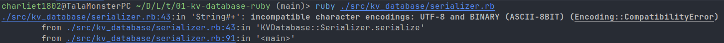 Serialize failing